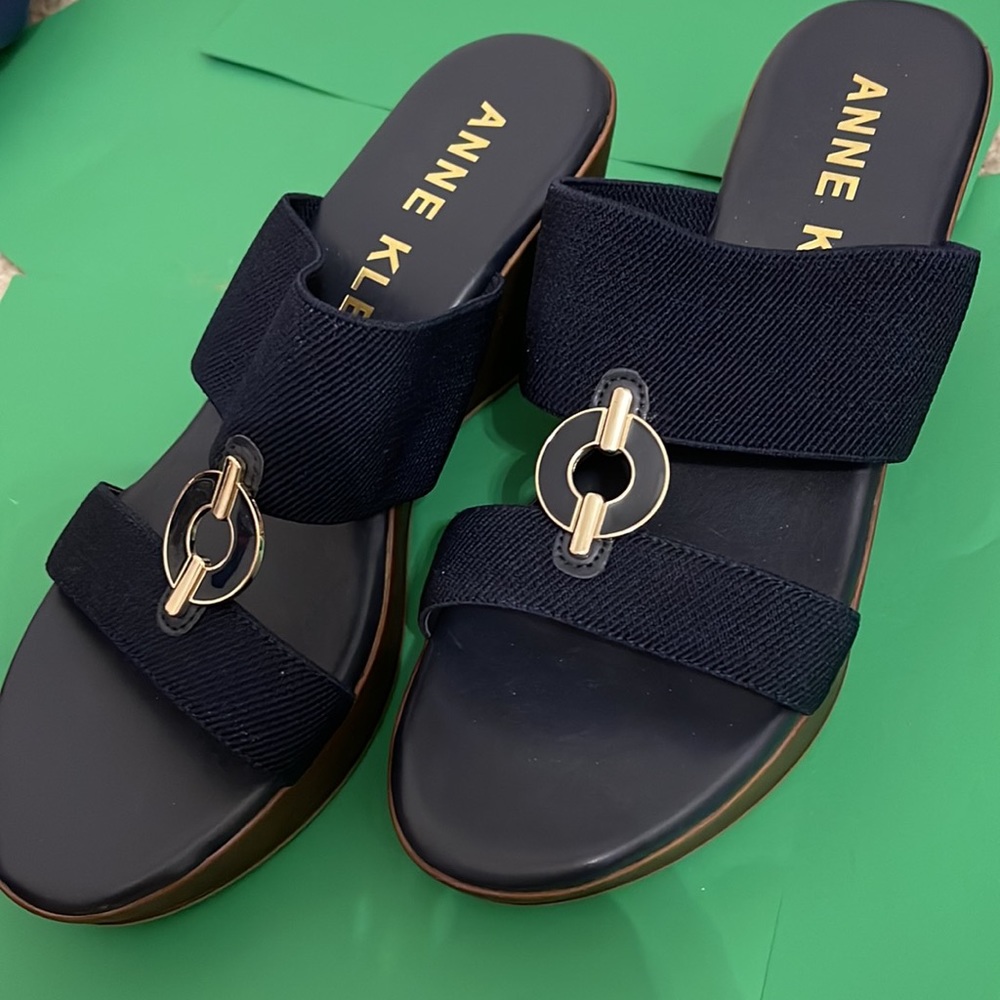 Anne Klein Wedges - Navy Blue